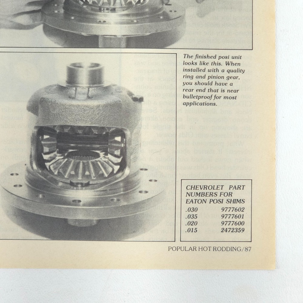 GM Eaton Rear Positraction Tune-Up 3 Pg How To Article 1979 Popular Hot Rodding - Picture 16 of 16